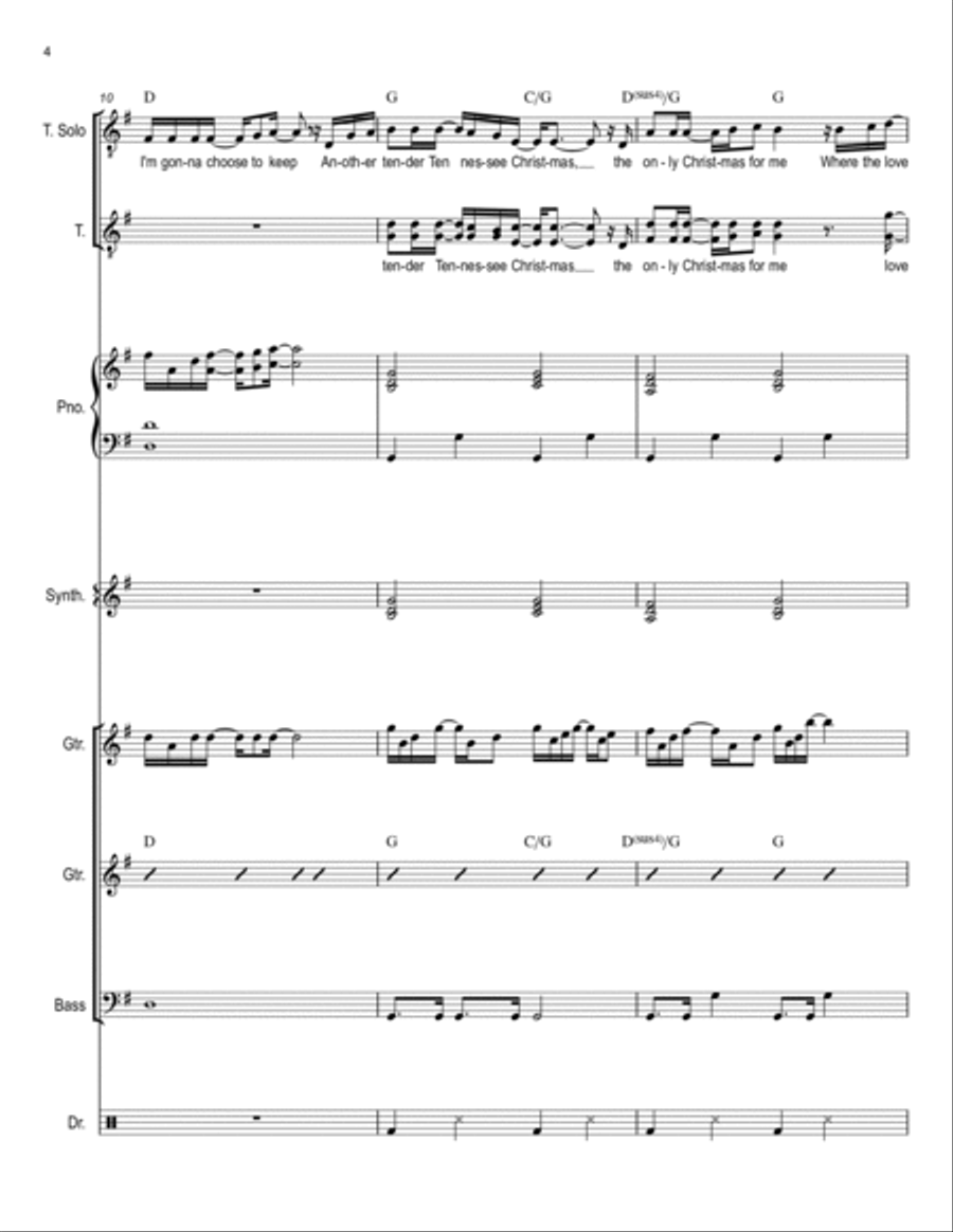 Tennessee Christmas Small Ensemble scores gallery preview page 4