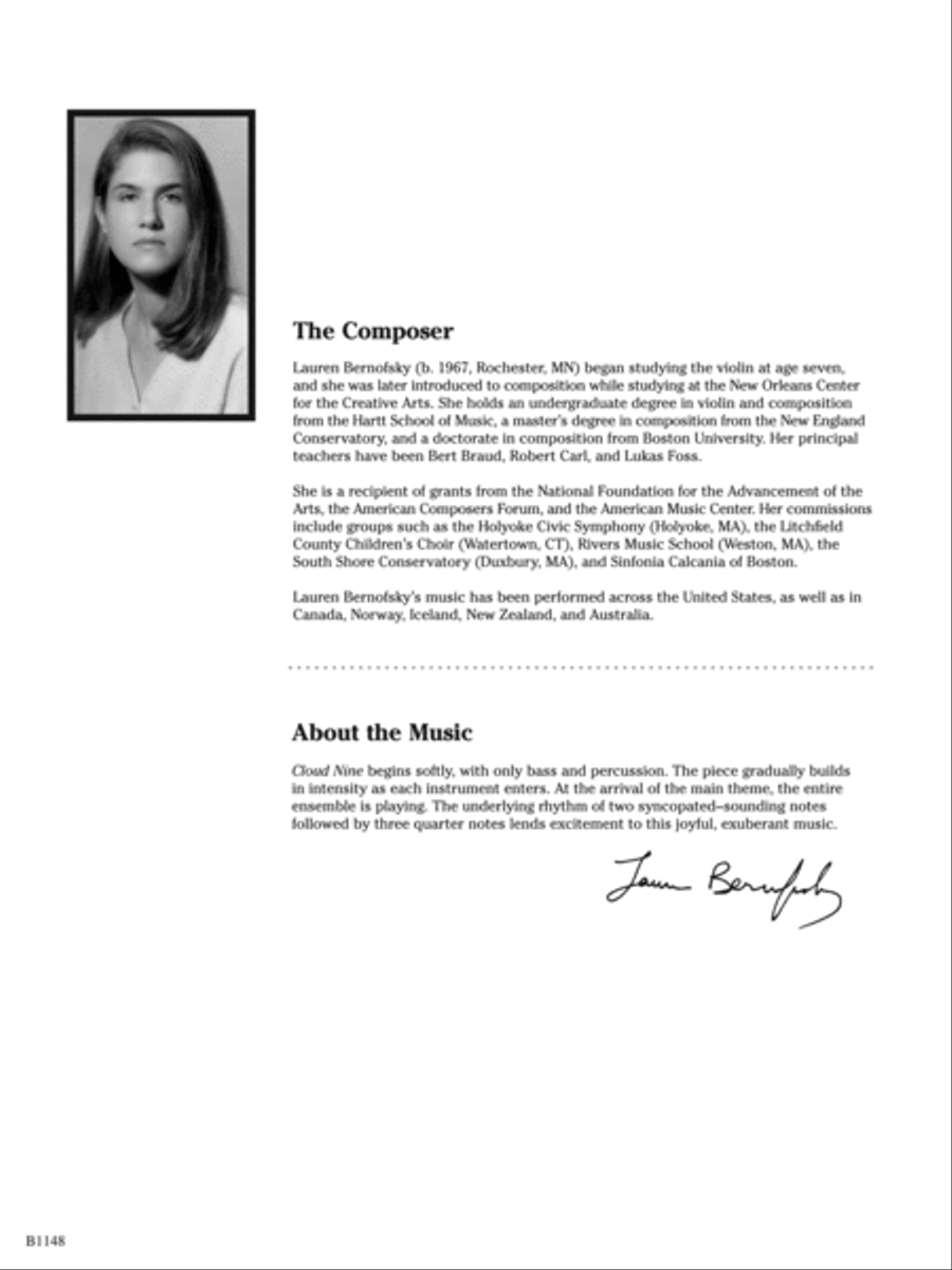 Cloud Nine: Score Cloud Nine: Score Concert Band scores gallery preview page 2