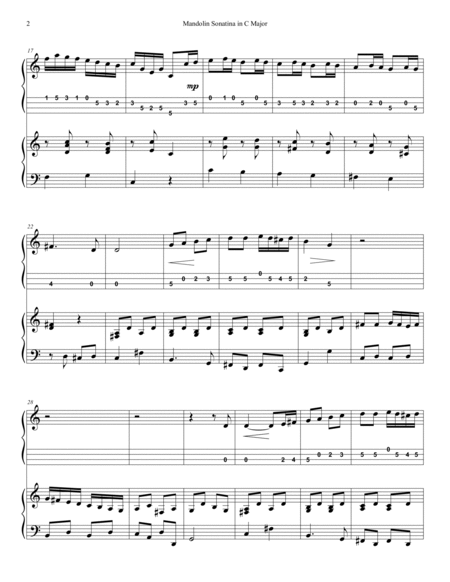 Beethoven - Sonatina in C Major - Mandolin and Piano