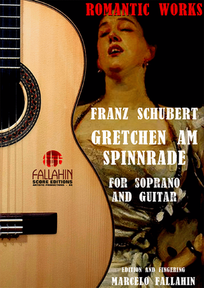 Book cover for GRETCHEN AM SPINNRADE - FRANZ SCHUBERT - FOR SOPRANO AND GUITAR