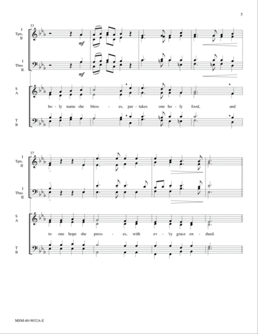 The Church's One Foundation Choir scores gallery preview page 6