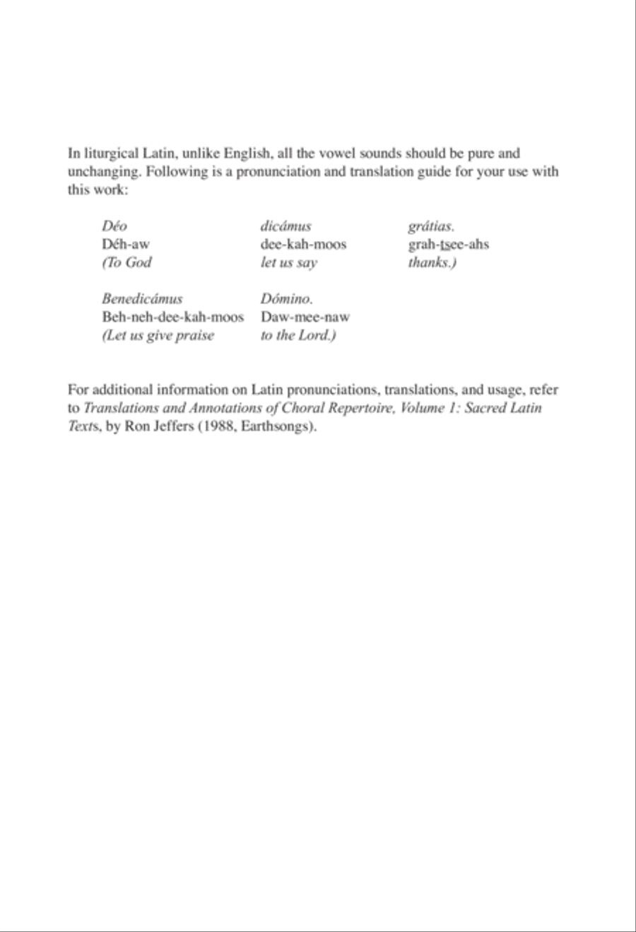 Deo Dicamus Gratias Deo Dicamus Gratias 4-Part scores gallery preview page 2