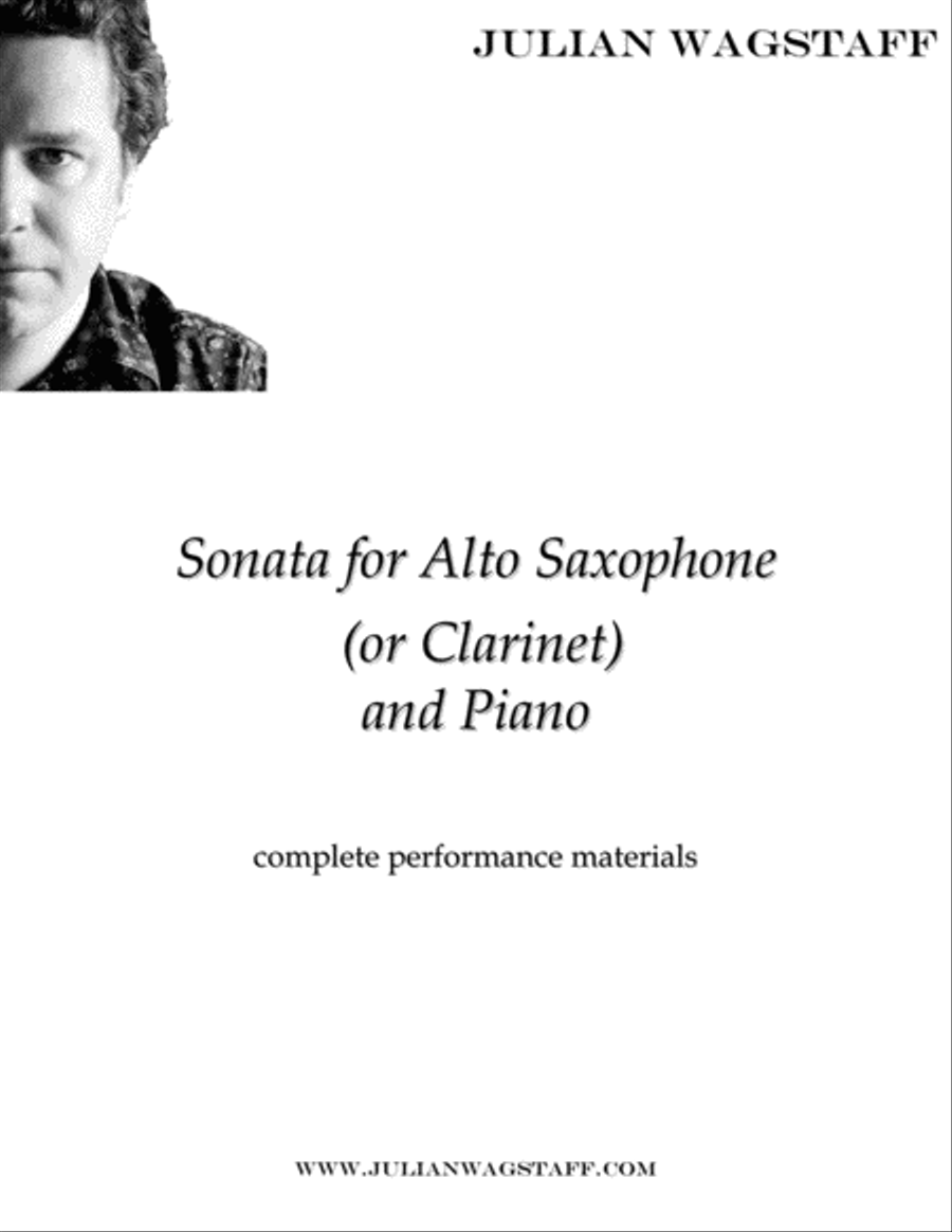 Sonata for Alto Saxophone (or Clarinet) and Piano Woodwind Duet scores gallery preview page 1