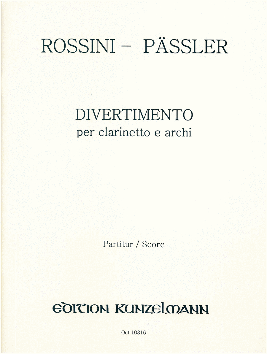 Divertimento for Clarinet and Strings