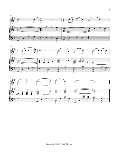 How Great Thou Art, Piano and Tin Whistle (D) image number null