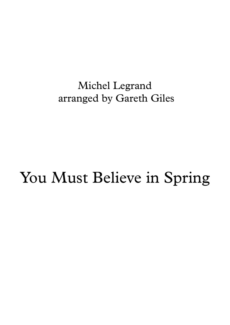 You Must Believe In Spring 4-Part scores gallery preview page 1