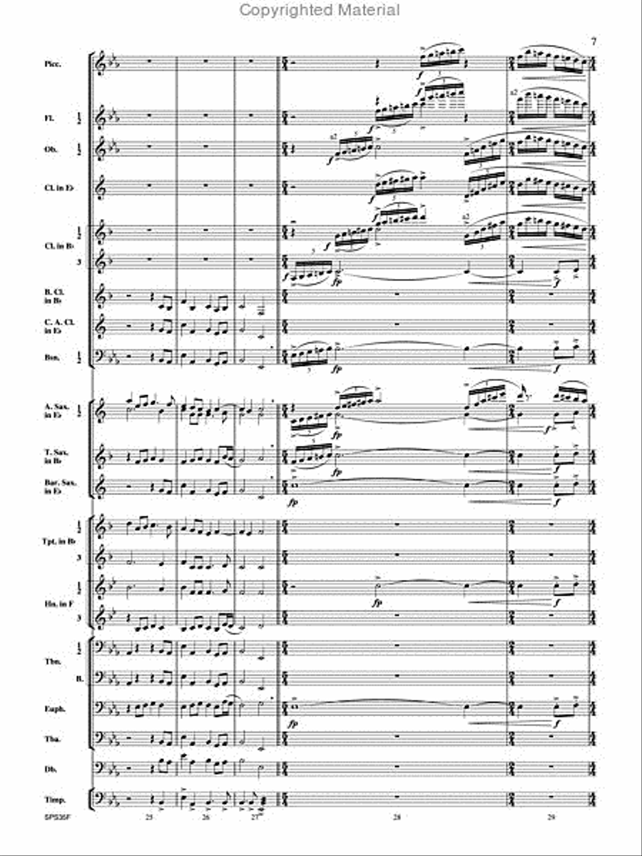 Procession of the Academics Concert Band scores gallery preview page 8