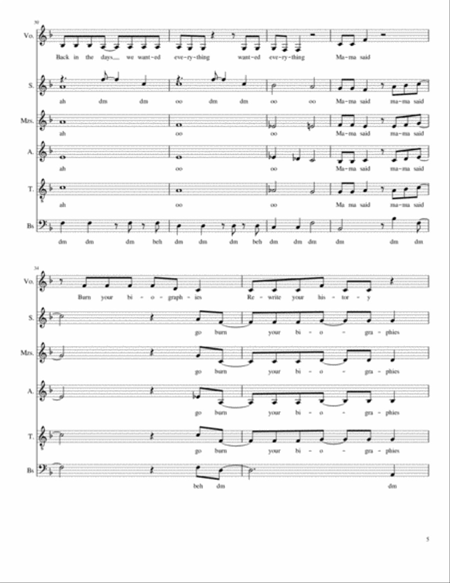 High Hopes Divisi scores gallery preview page 5