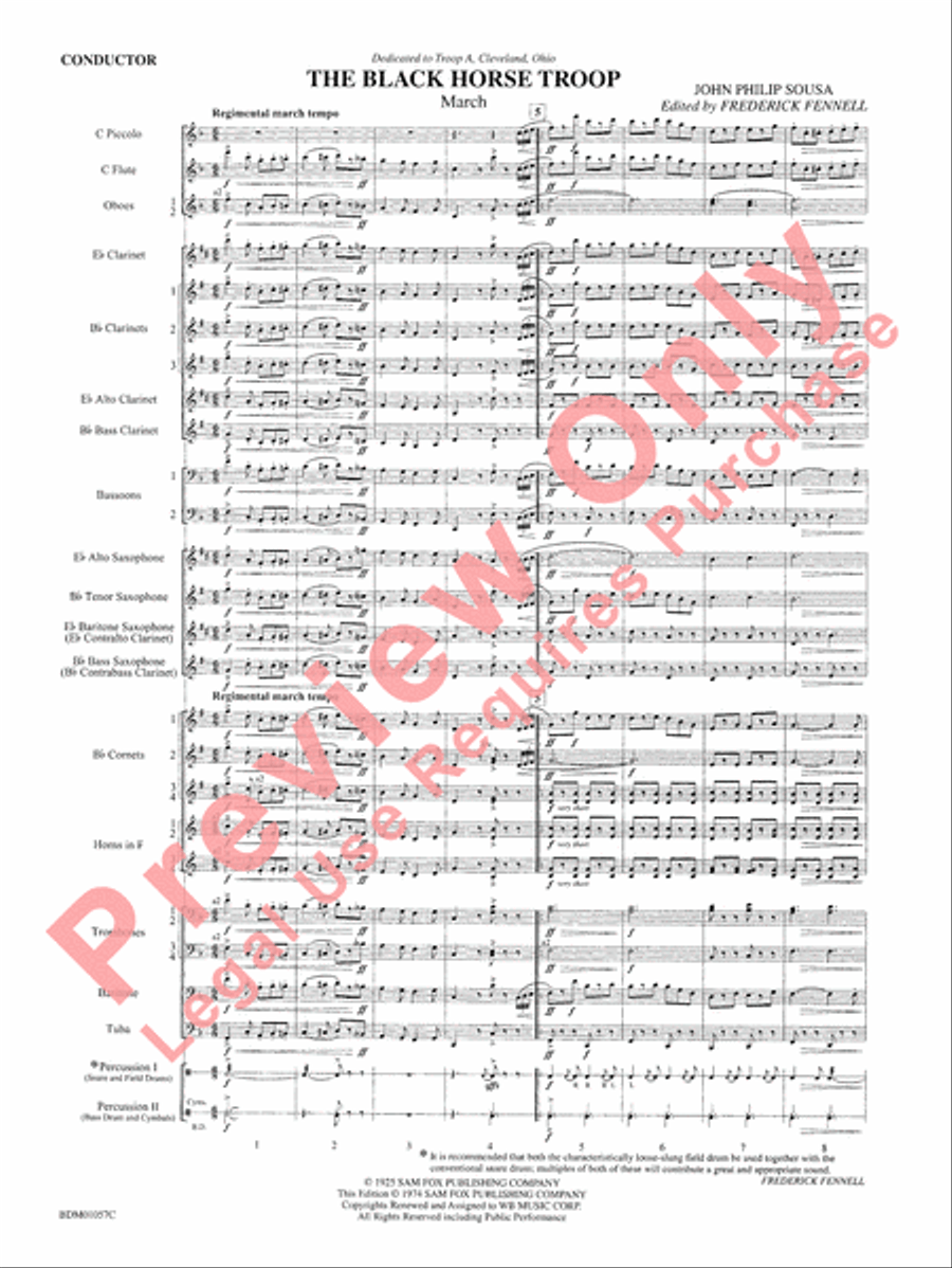 Black Horse Troop - Cb Concert Band scores gallery preview page 3