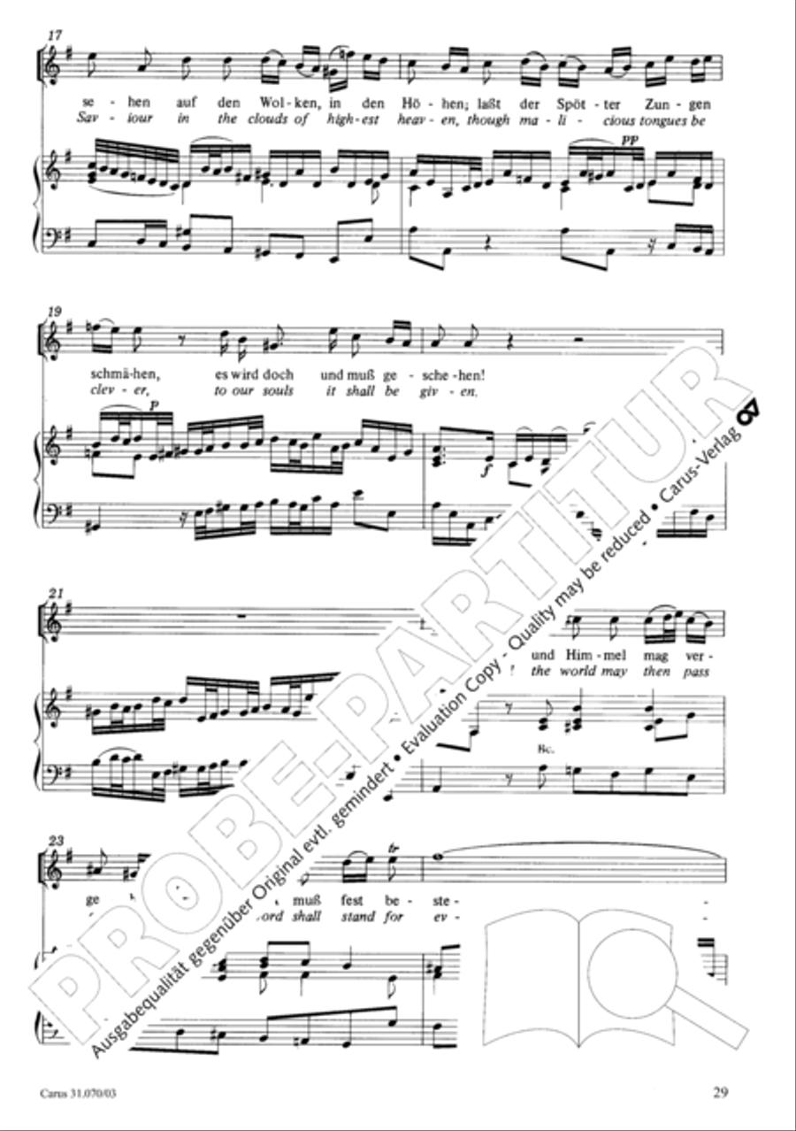 Watch now, praying, praying, watch now (Wachet! betet! betet! wachet!) 4-Part scores gallery preview page 33