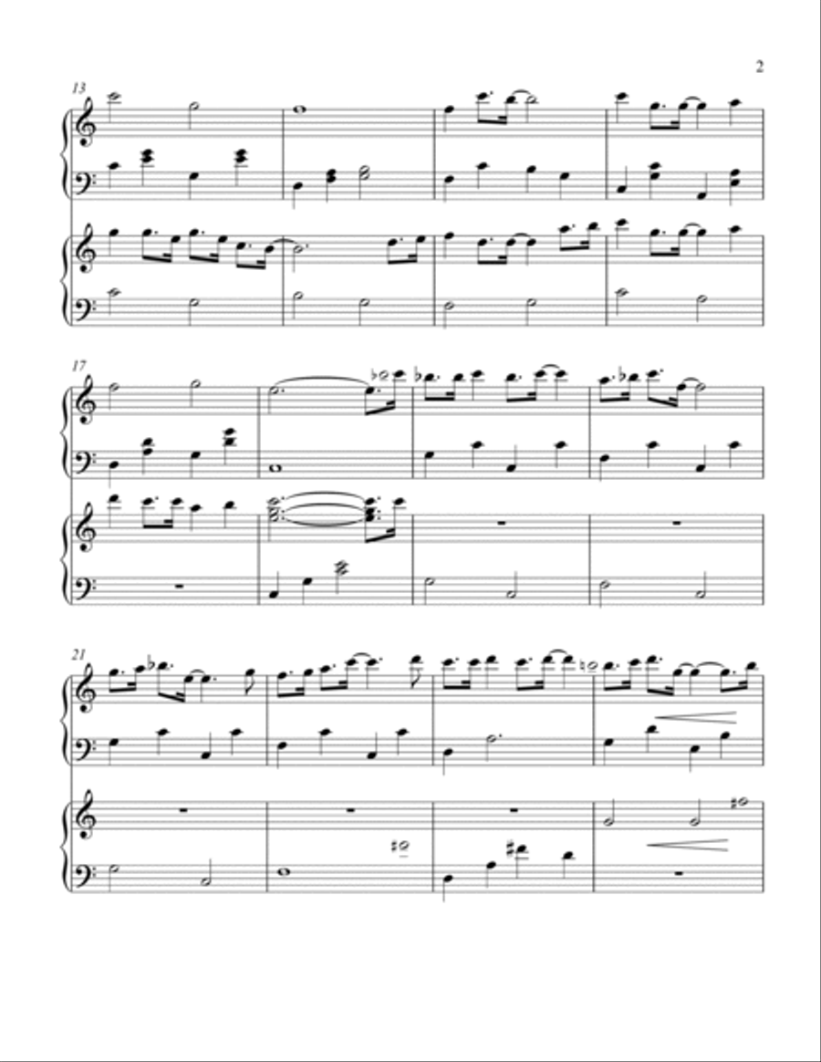 A Marshmallow World Harp scores gallery preview page 3