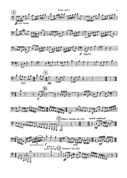 Tuba Concerto - Edward Gregson and Piano Accompanament