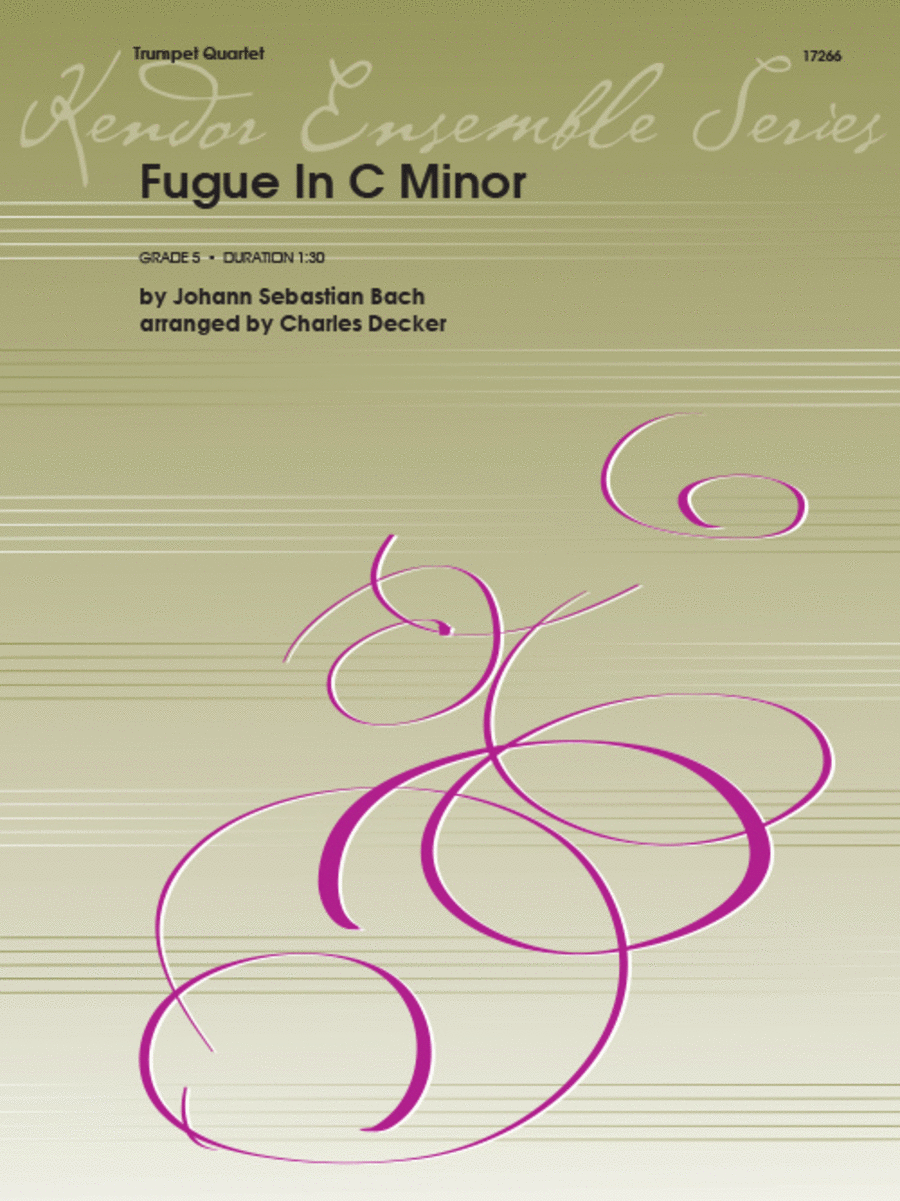 Fugue In C Minor B-Flat Trumpet scores gallery preview page 1