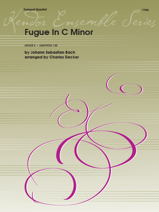 Book cover for Fugue In C Minor