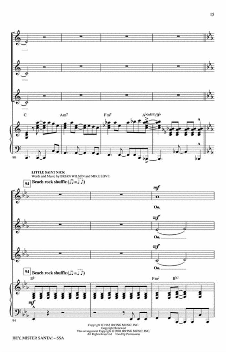 Hey, Mister Santa! Hey, Mister Santa! Choir scores gallery preview page 6