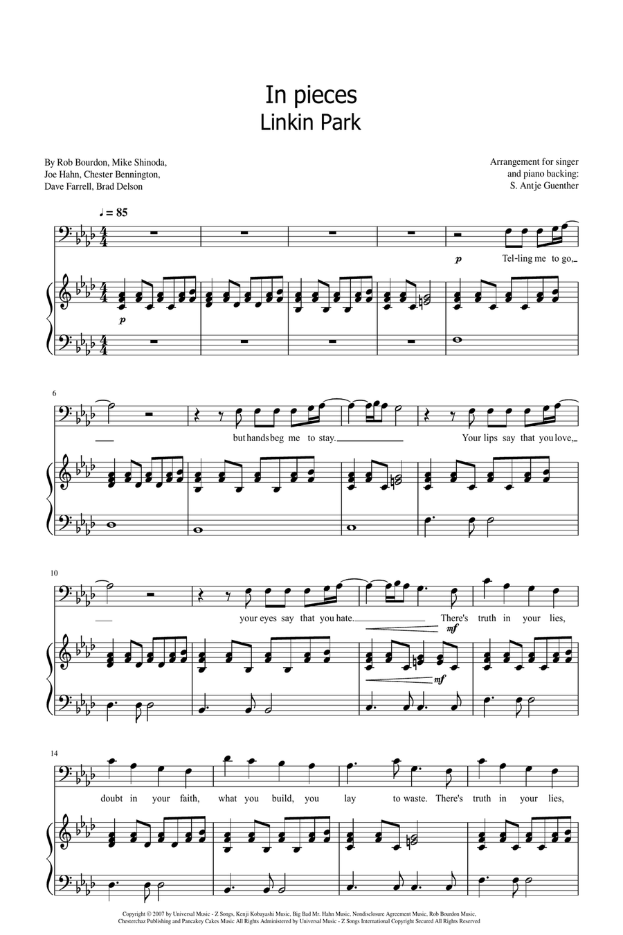 In Pieces Voice scores gallery preview page 1