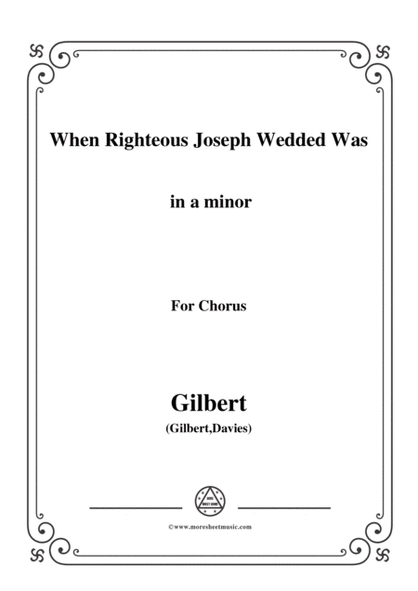 Gilbert-Christmas Carol,When Righteous Joseph Wedded Was,in a minor image number null