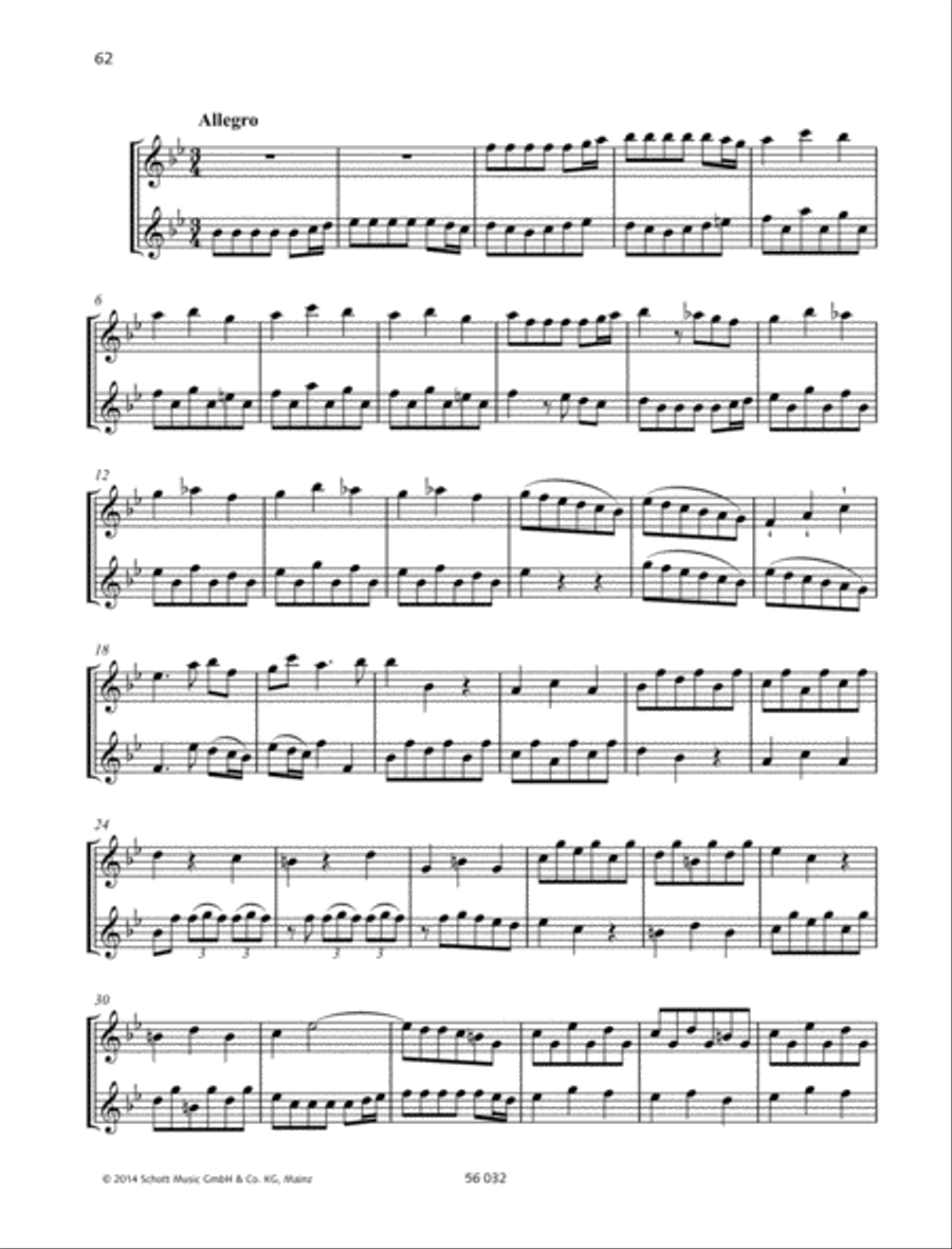 Sonata B-flat major, TWV 40:107 Alto Recorder scores gallery preview page 2