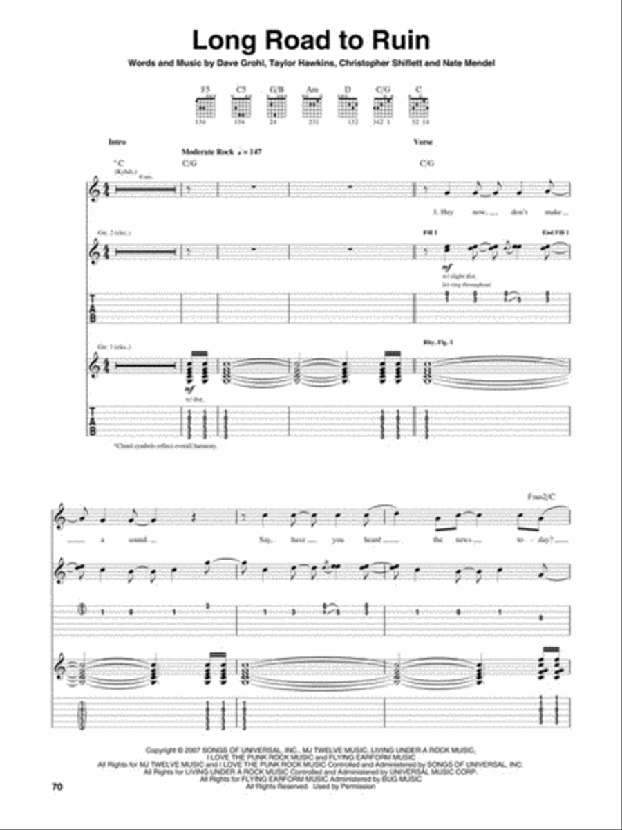 Foo Fighters – Greatest Hits Electric Guitar scores gallery preview page 6