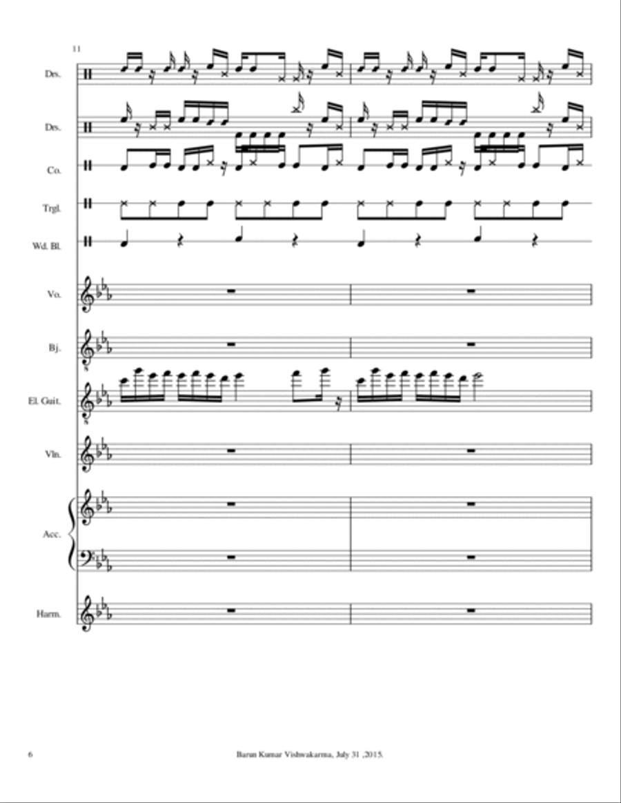 BarunFilmCastingMusic BarunFilmCastingMusic Small Ensemble scores gallery preview page 6