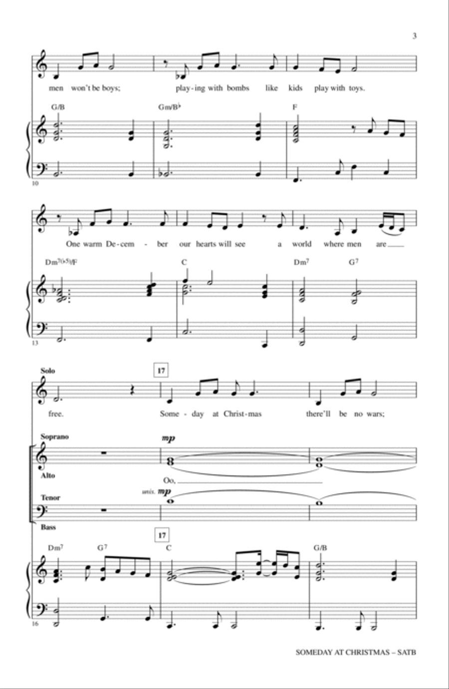 Someday At Christmas (arr. Mac Huff) 4-Part scores gallery preview page 2