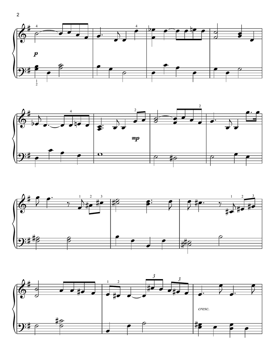 My Father's Favorite (from Sense and Sensibility) Easy Piano scores gallery preview page 2