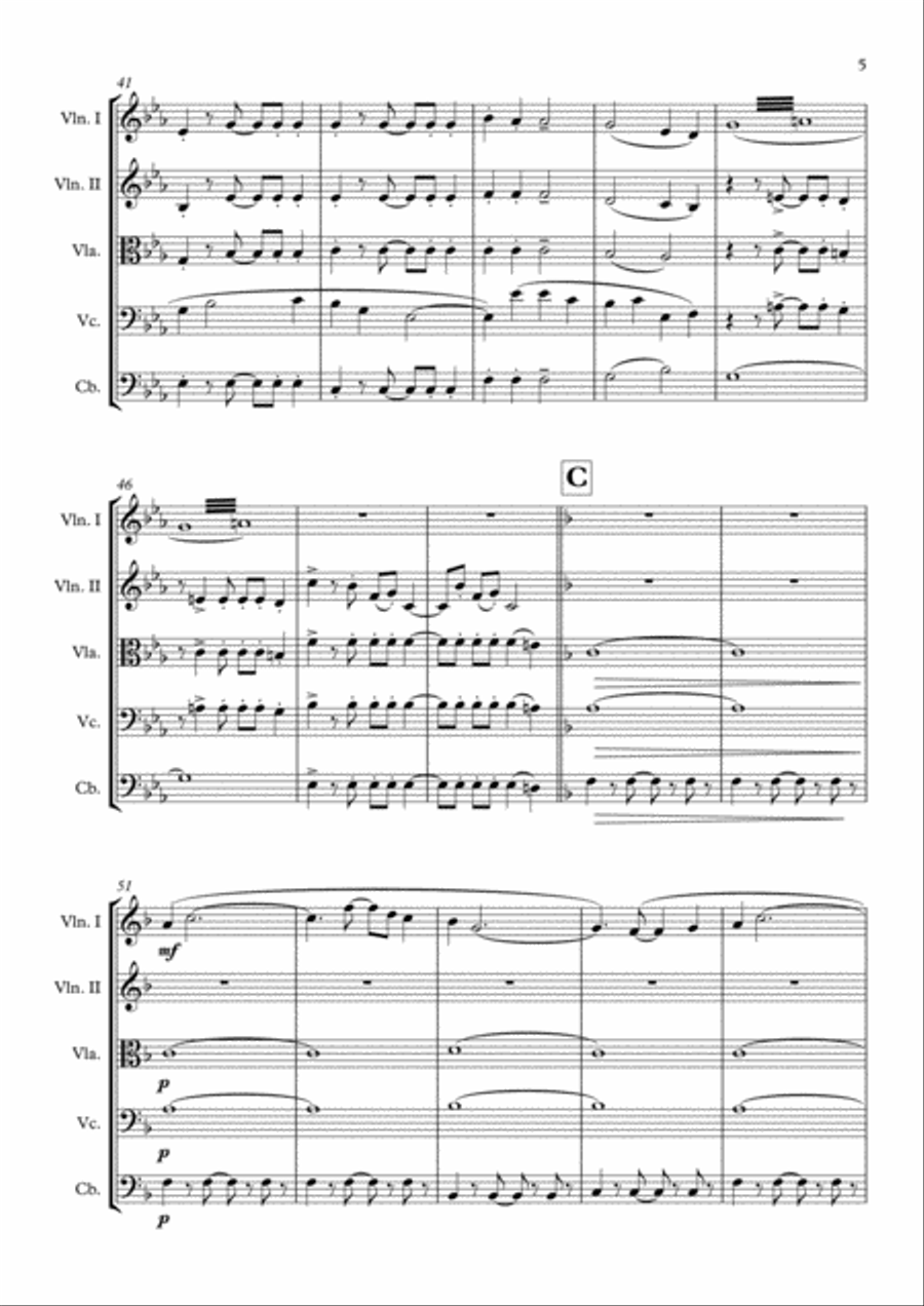 The Magnificent Seven The Magnificent Seven String Quintet scores gallery preview page 6