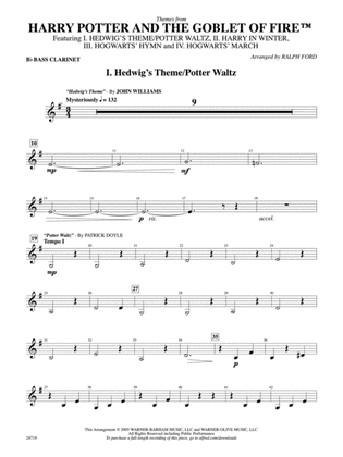 Harry Potter and the Goblet of Fire, Themes from: B-flat Bass Clarinet
