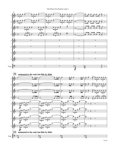Tuba Mirum Fanfare from Verdi Requiem for Trumpet Ensemble image number null