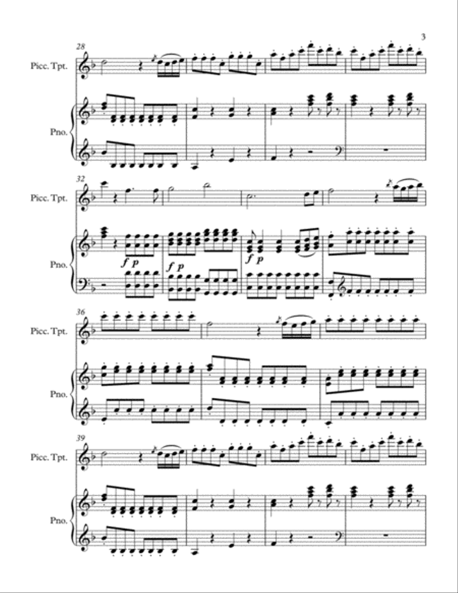 Queen of the Night Queen of the Night Piccolo Trumpet scores gallery preview page 3