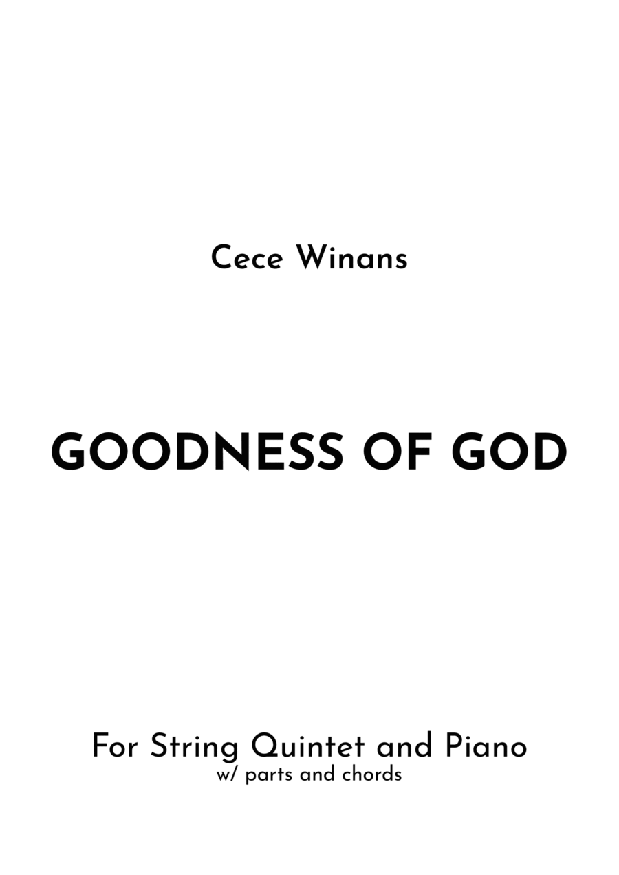Goodness Of God String Quintet scores gallery preview page 1