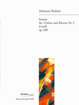 Book cover for Sonata No. 3 in D minor Op. 108