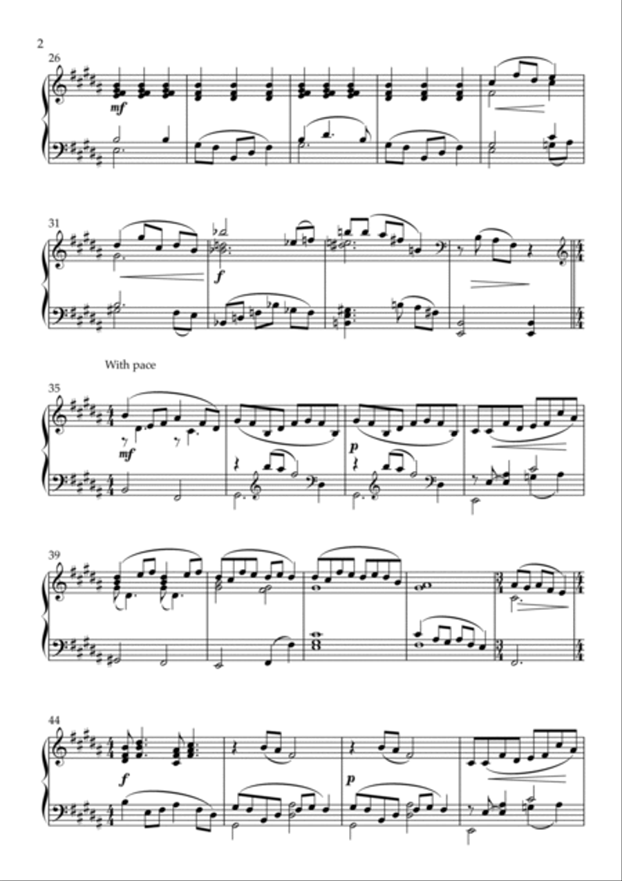 Prairie Nights in Alberta Piano Solo scores gallery preview page 2