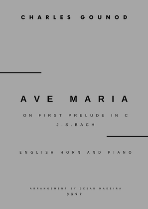 Ave Maria by Bach/Gounod - English Horn and Piano (Full Score and Parts)