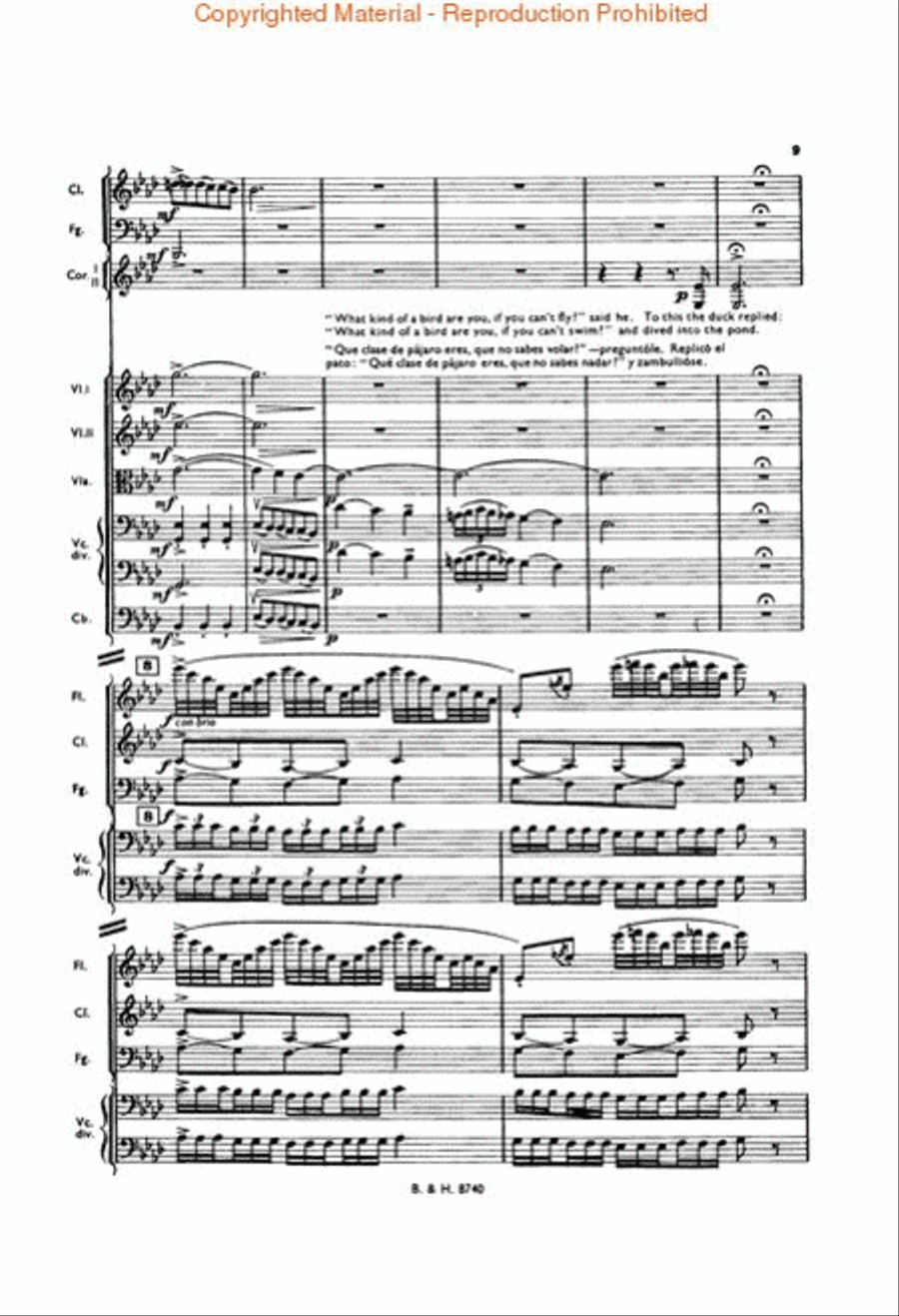 Peter and the Wolf, Op. 67 Orchestra scores gallery preview page 3