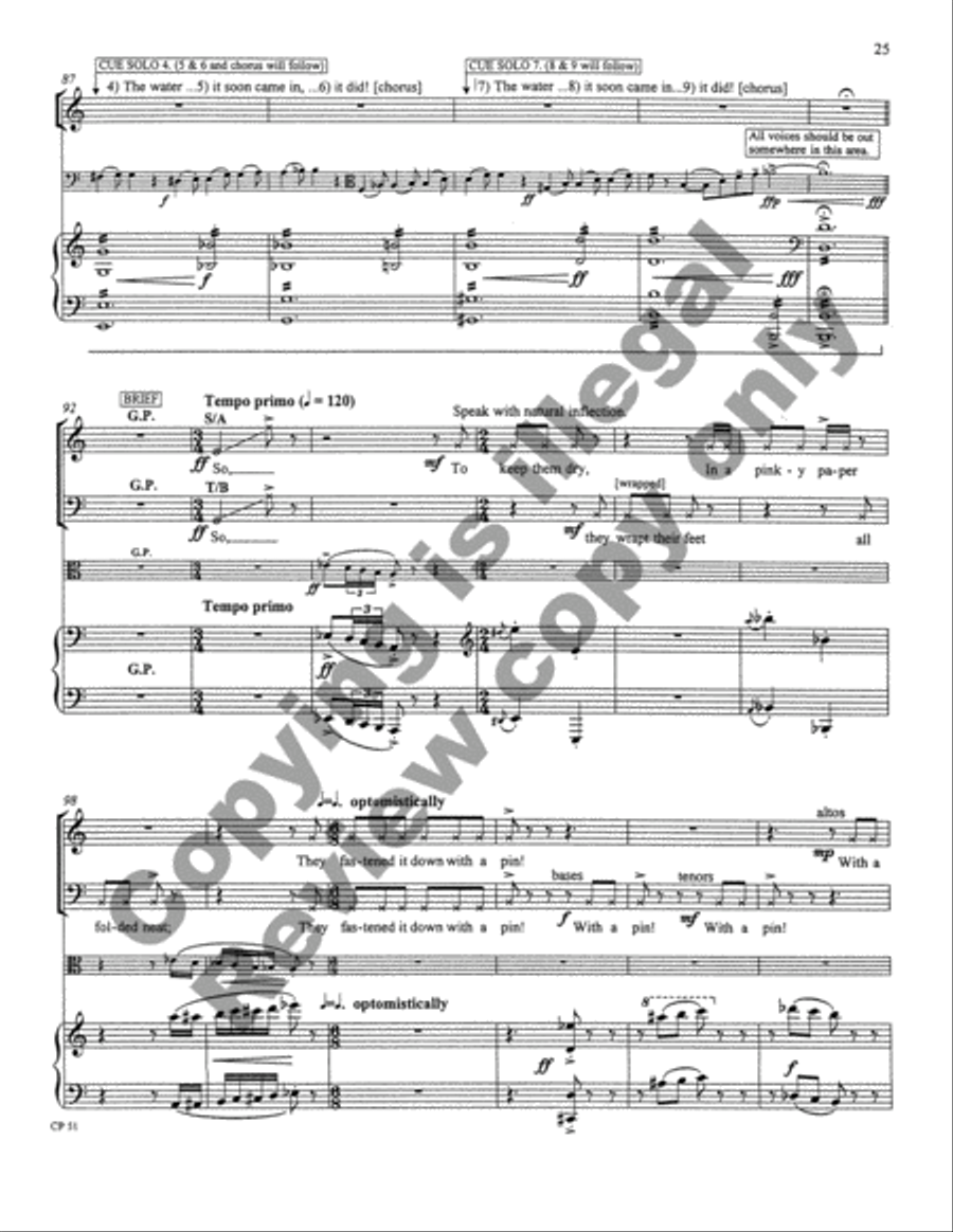 A Song, A Prayer, A Voyage 4-Part scores gallery preview page 54