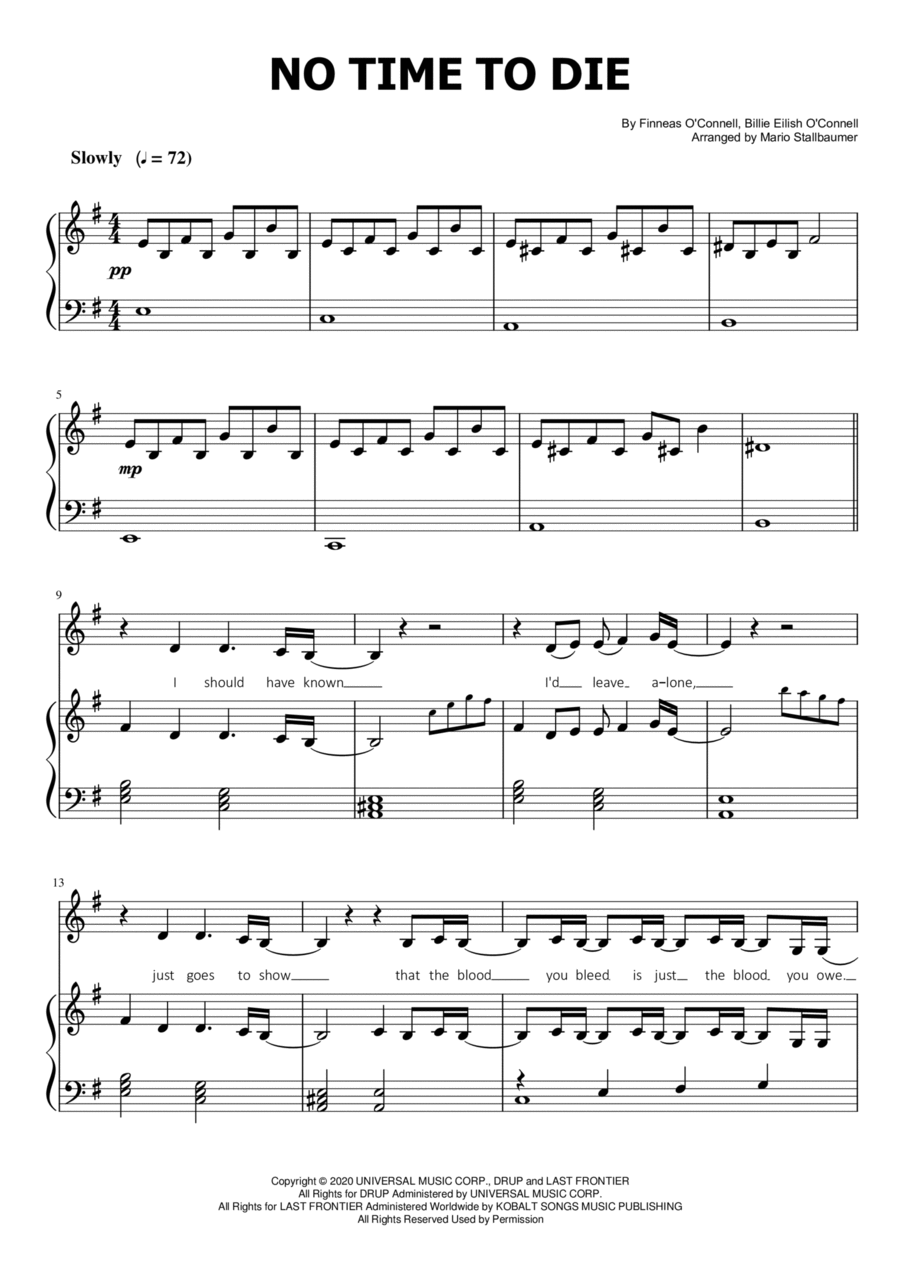 No Time To Die Voice scores gallery preview page 1