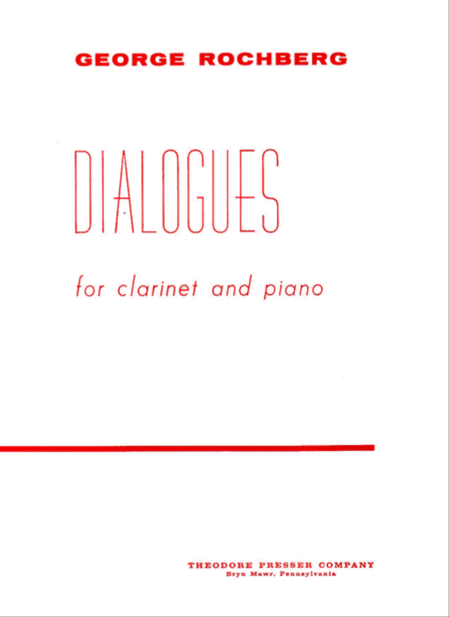 Dialogues A Clarinet scores gallery preview page 1