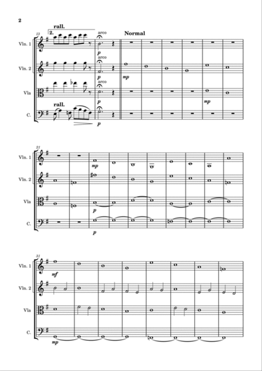Bundle Of Joy String Quartet scores gallery preview page 2