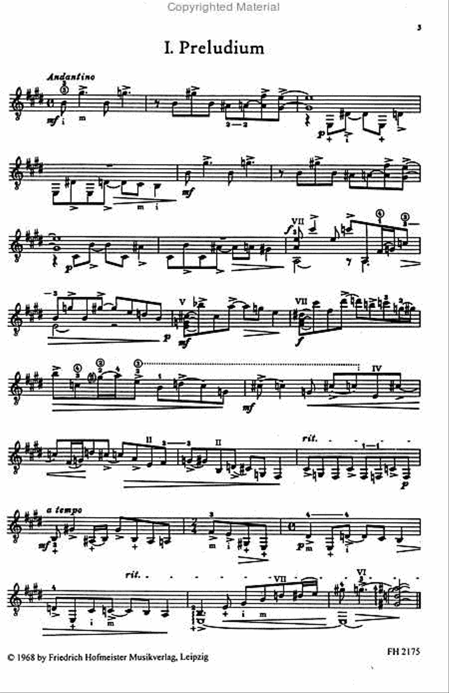 baroque in blue. Suite. Classical Guitar scores gallery preview page 2