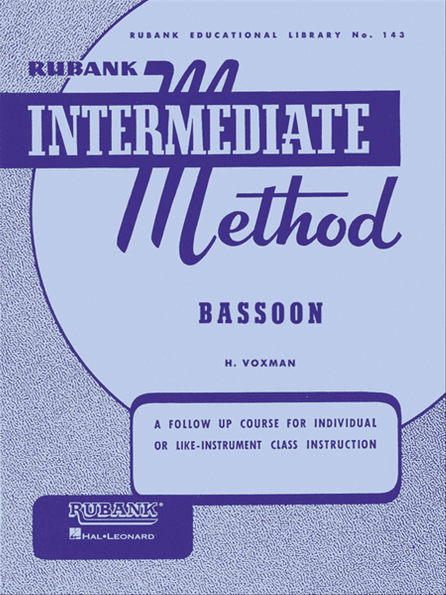 Rubank Intermediate Method – Bassoon Concert Band Methods scores gallery preview page 1