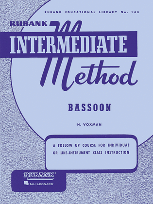 Book cover for Rubank Intermediate Method – Bassoon