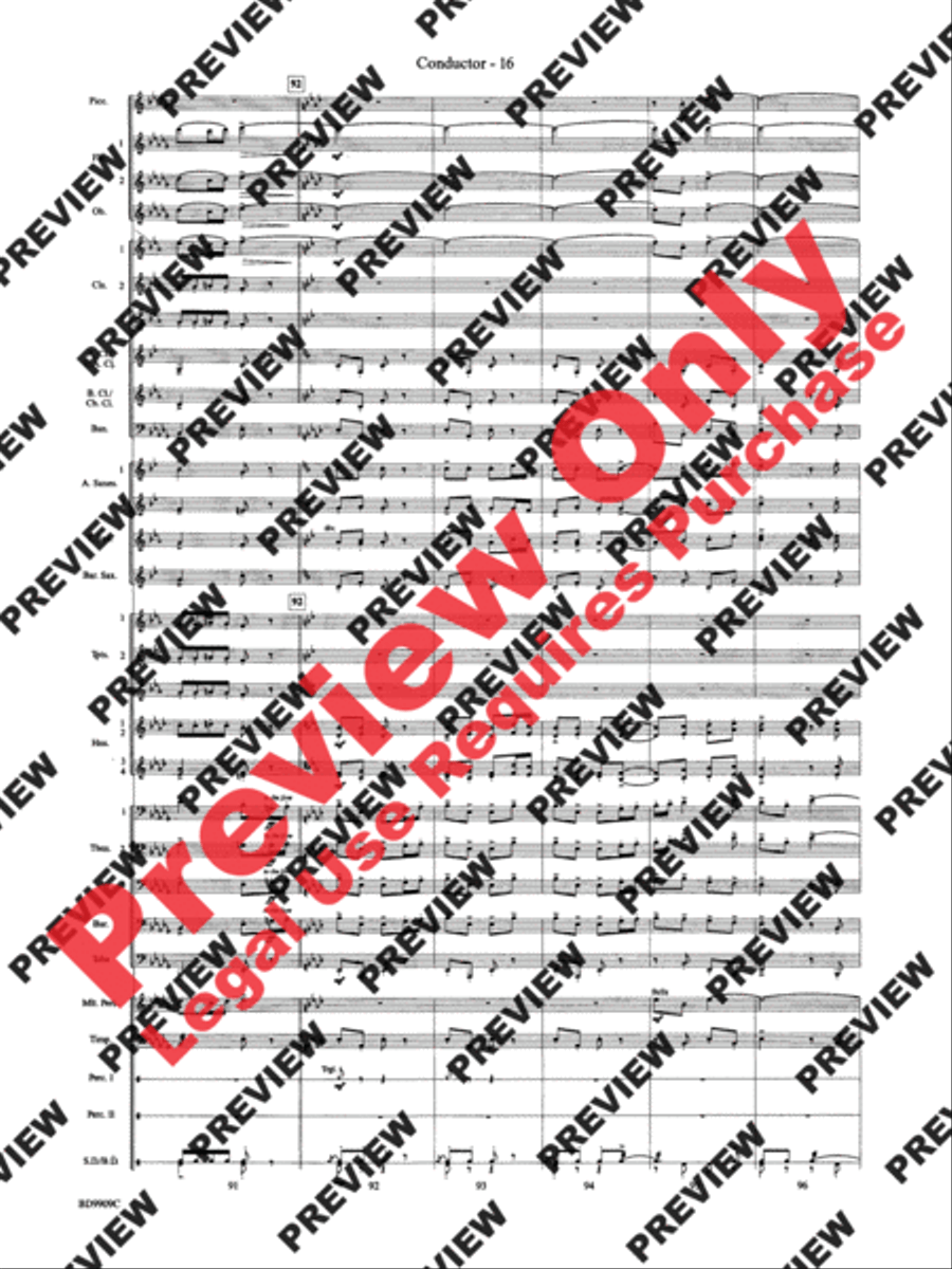 I'm Seventeen Come Sunday Concert Band scores gallery preview page 38