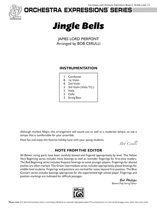 Book cover for Jingle Bells: Score