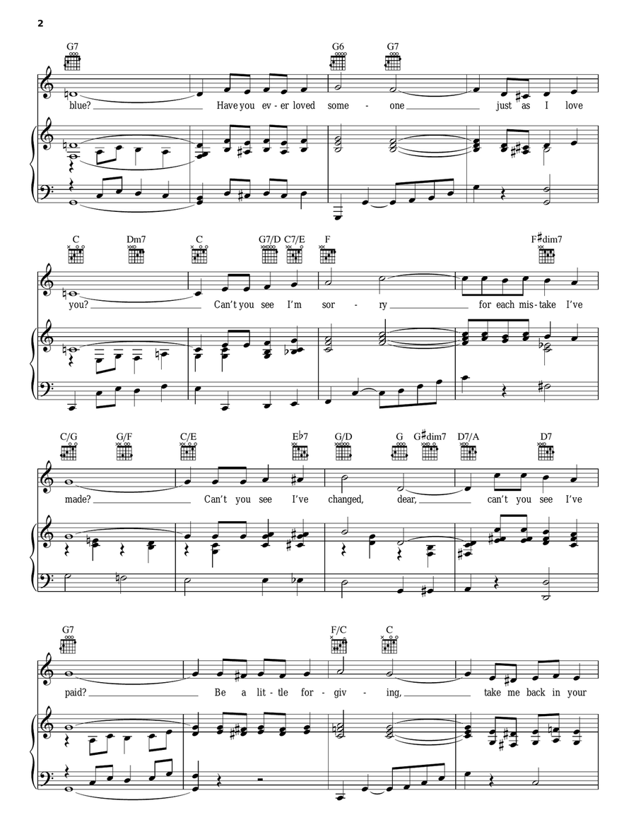 Have You Ever Been Lonely? (Have You Ever Been Blue?) Acoustic Guitar scores gallery preview page 2