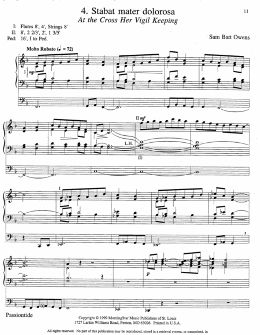 Six Meditations on Plainsong Melodies Organ scores gallery preview page 5