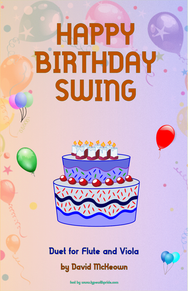 Happy Birthday Swing, for Flute and Viola Duet