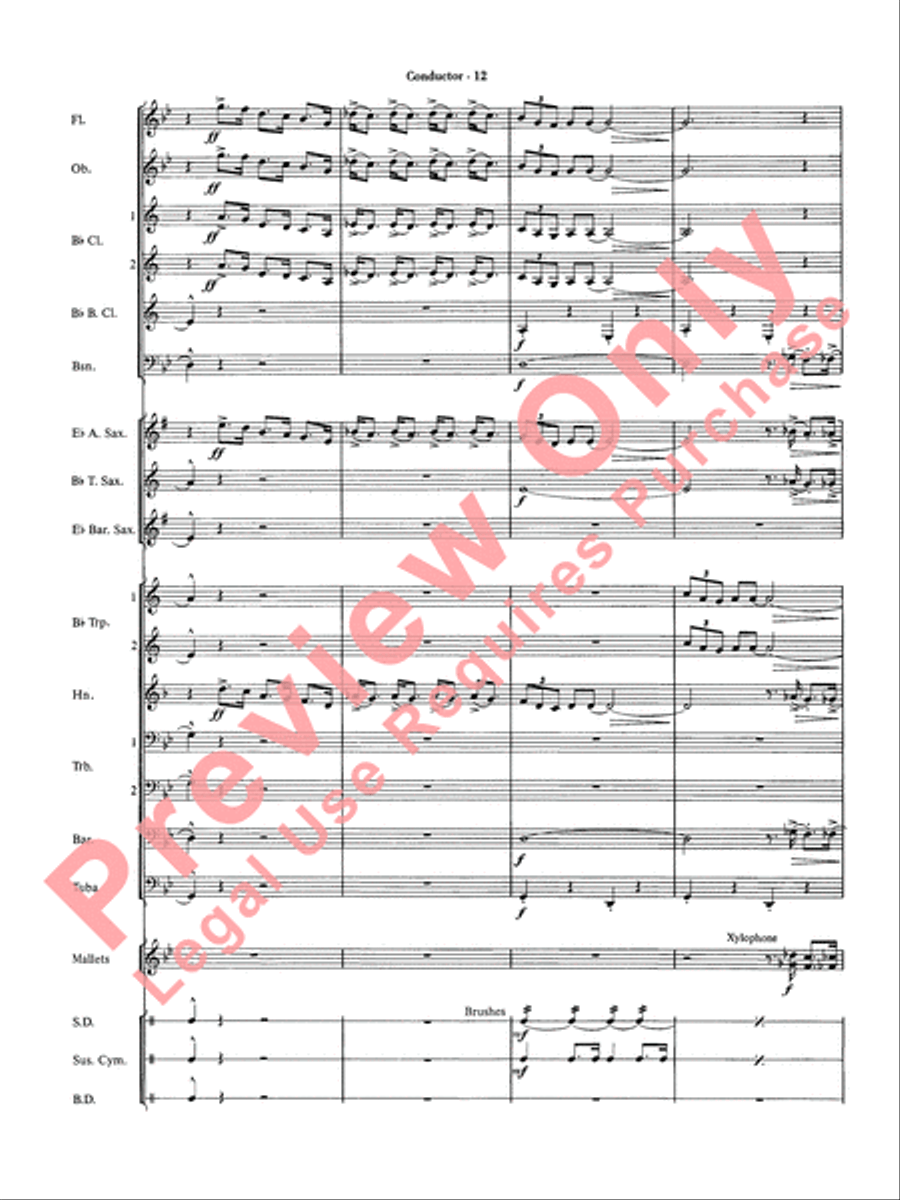 The Pink Panther Concert Band scores gallery preview page 14