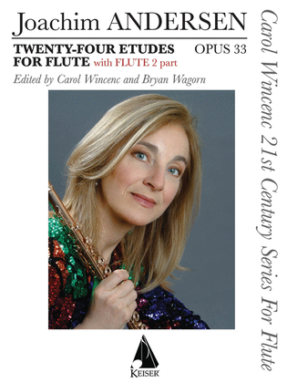 Book cover for Twenty-Four Etudes for Flute, Op. 33