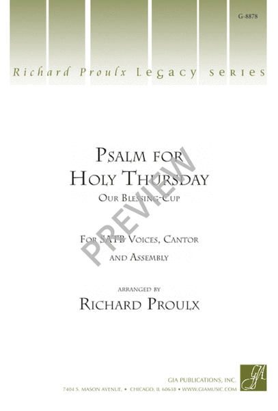 Psalm for Holy Thursday image number null